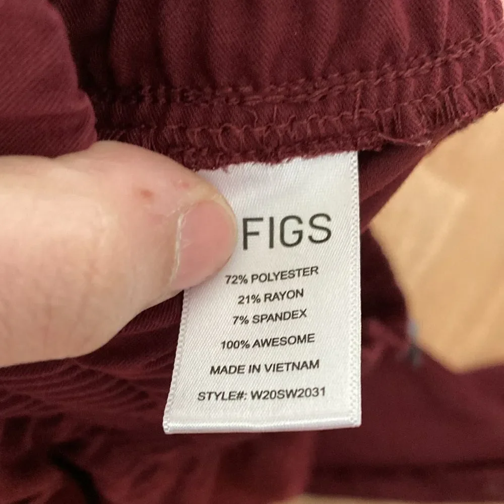 Figs mens burgundy